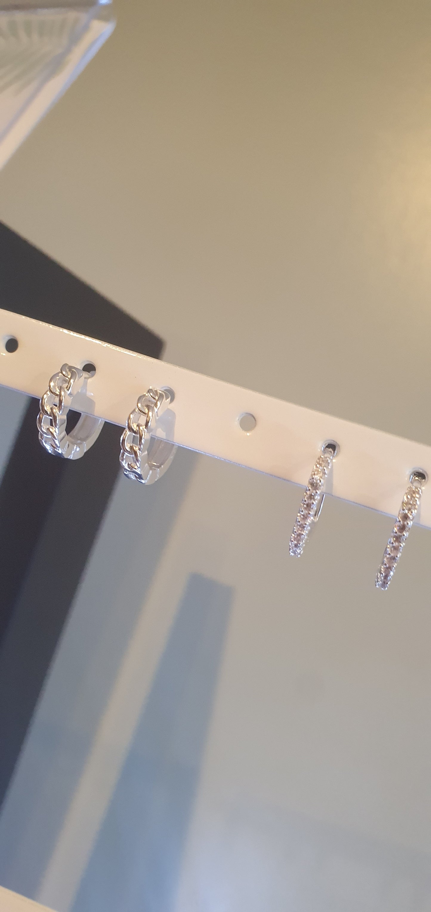 Dainty Chain Hoops