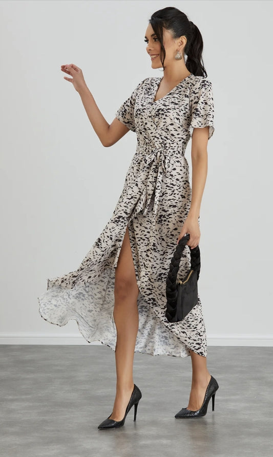 Leopard Wrap Dress