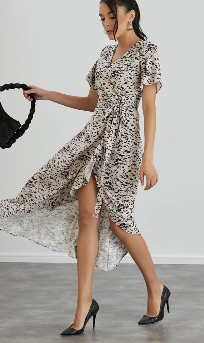 Leopard Wrap Dress