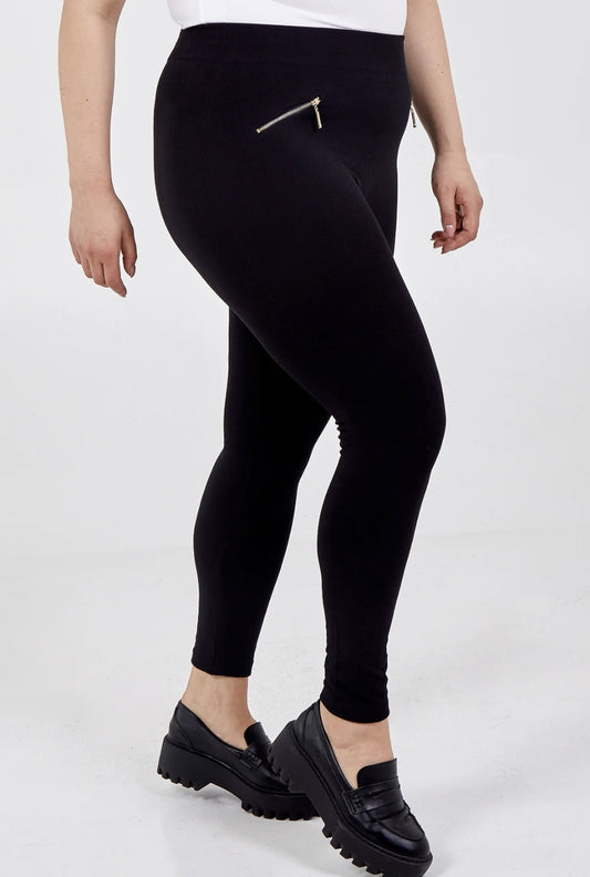 Curve Fleece Lined Zip Detail Leggings