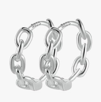 Dainty Chain Hoops