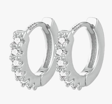 Dainty Diamanté Hoops