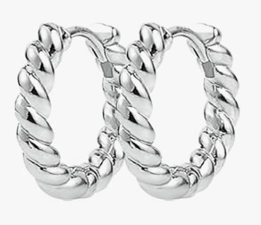 Twist Small Hoops