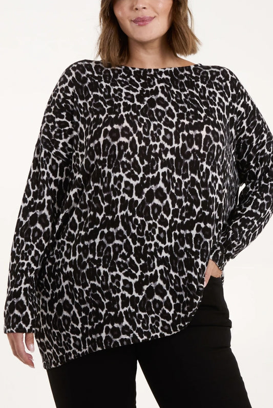 CURVE Leopard Tie Back Top